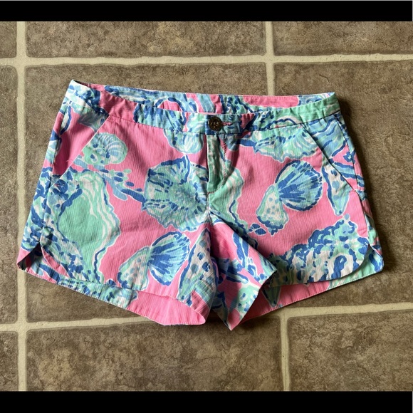 Lilly Pulitzer Addie Shorts Barefoot Princess Sz 00 - Picture 2 of 4